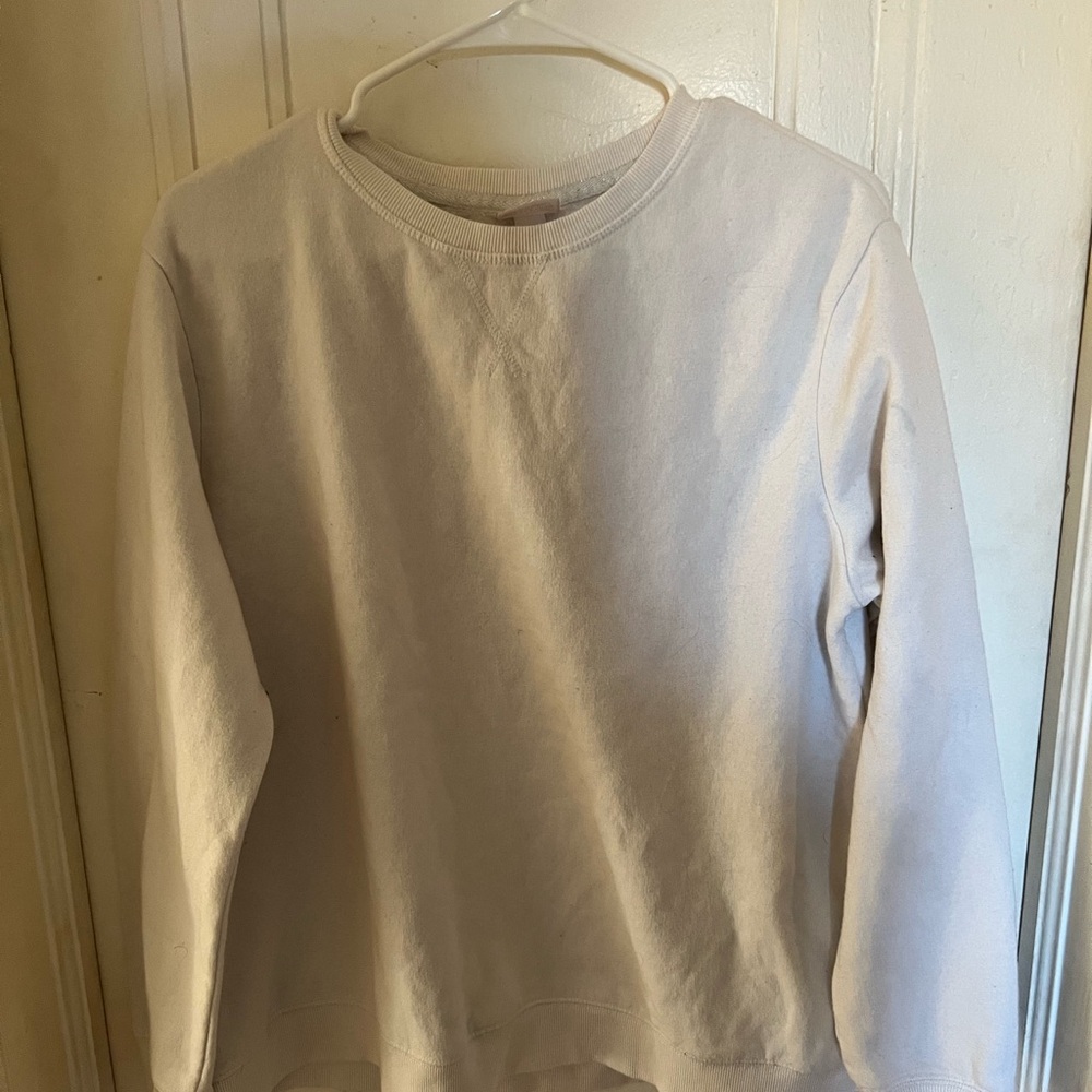 Cream Long Sleeve Sweatshirt